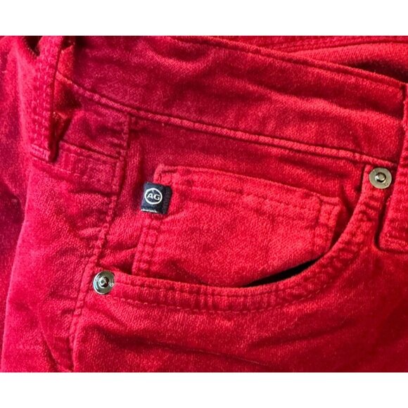 Adriano Goldschmied Red Velvet The Legging Super Skinny Jeans Size 26 Made In US - Picture 7 of 16